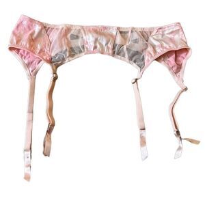 Victoria’s Secret Pink Floral and Mesh Garter Belt